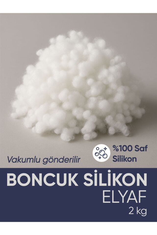 2 Kg Boncuk Silikon Elyaf Yapışma Yapmaz Yıkanabilir